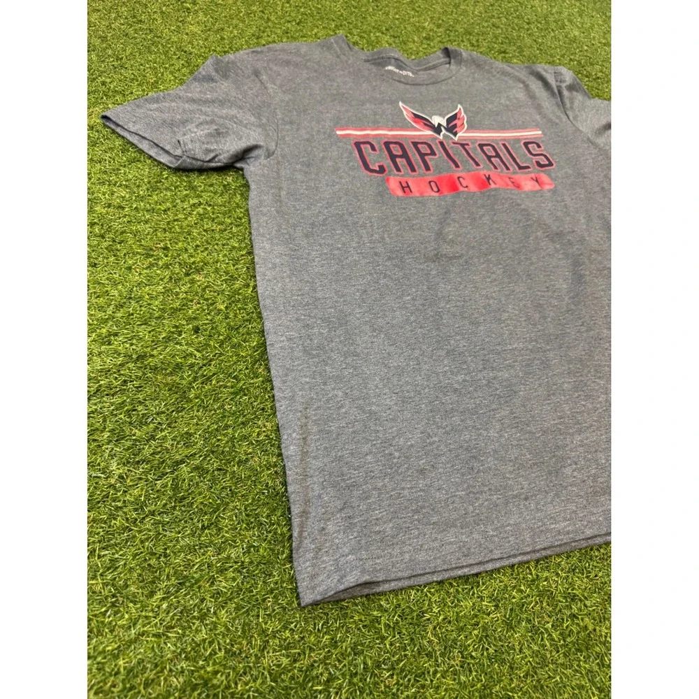 Wright and Ditson Washington Capitals NHL Hockey T-Shirt Mens‎ Large Gray L